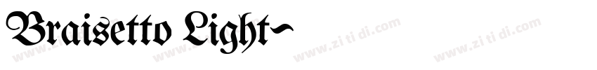 Braisetto Light字体转换